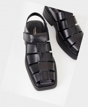 Vagabond Eyra Plateausandalen Damen Schwarz | 12675-MLEB